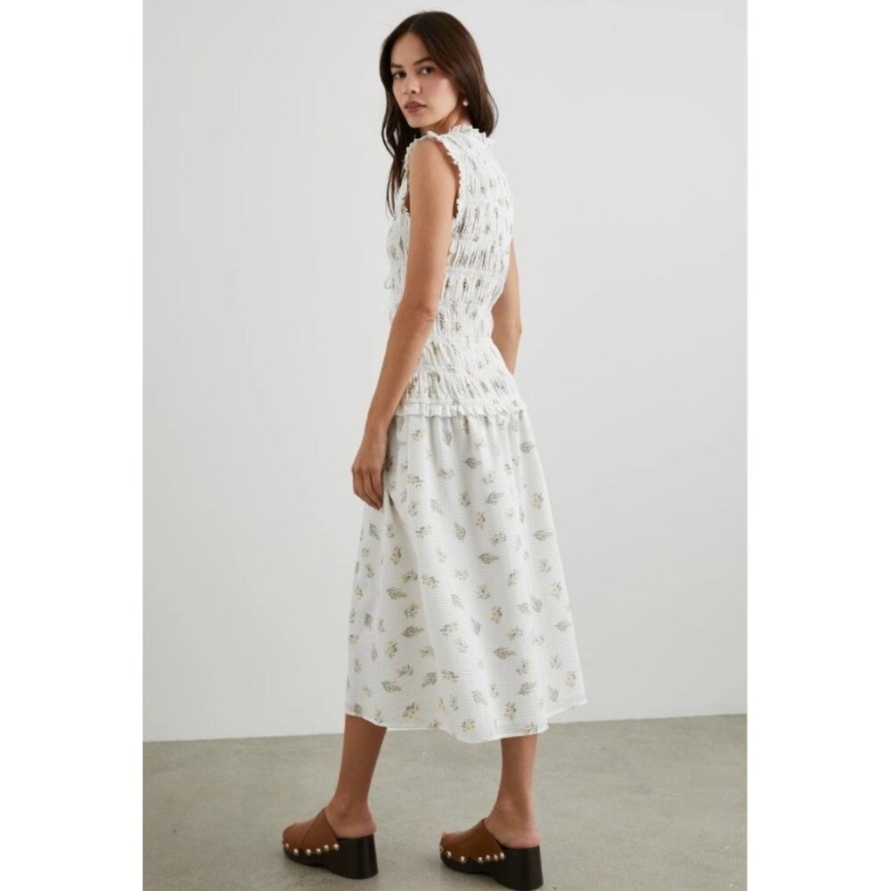 New Rails Dion Drop Waist Smocked Dress in Amaryllis Cottagecore Size M